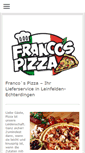 Mobile Screenshot of francos-pizza.de