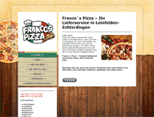 Tablet Screenshot of francos-pizza.de